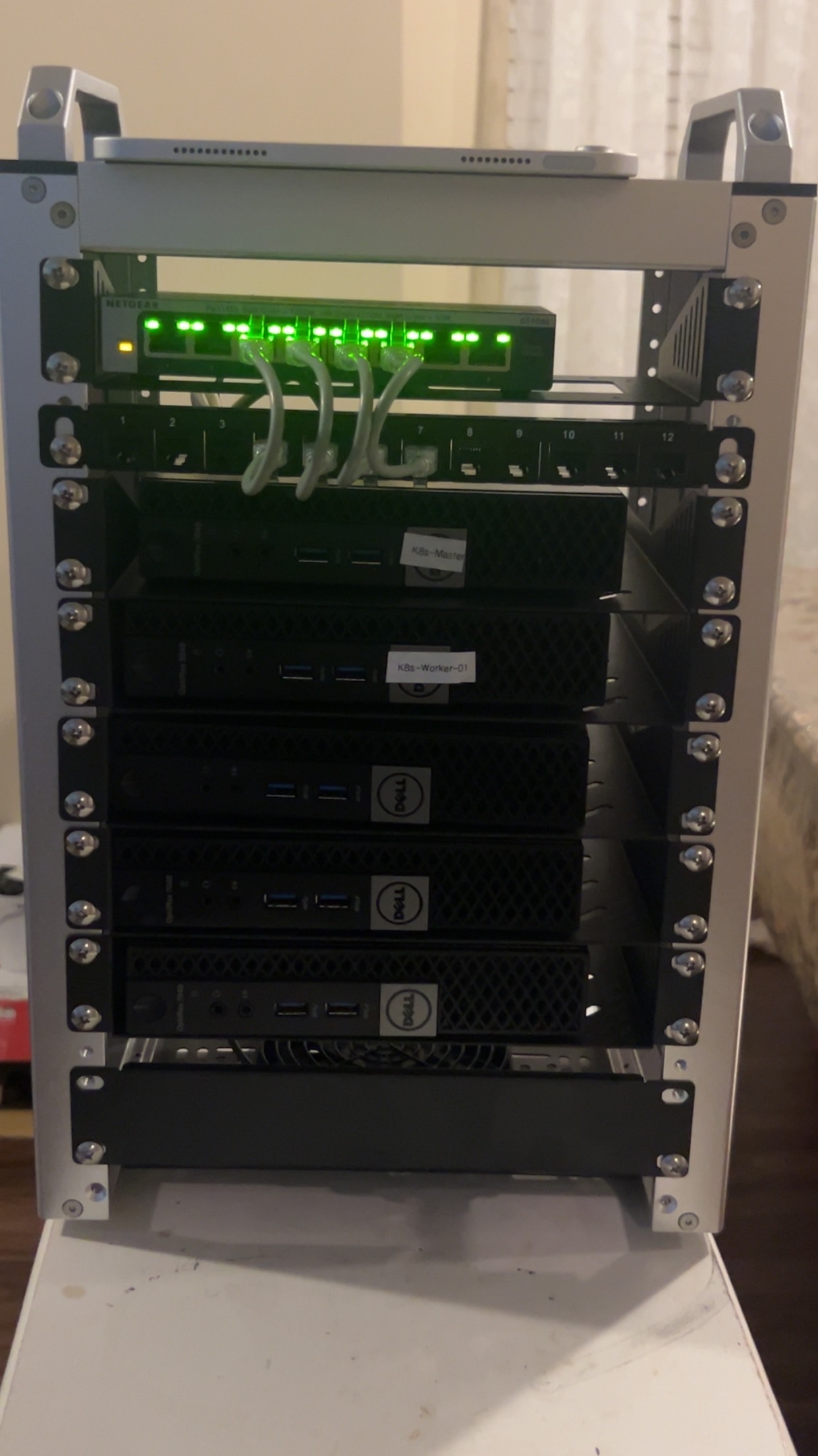 6-Node K3s Homelab Rack
